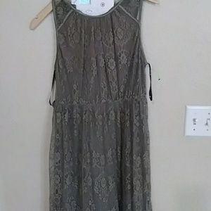 Chic Gray chiffon style dress
